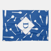 Pap Monogram Blue Kitchen Towel Theedoek (Horizontaal)