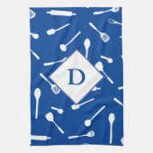 Pap Monogram Blue Kitchen Towel Theedoek (Verticaal)