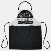 Pap Motorfiets Legend Cool Mannen Vaderdag Schort (Voorkant)