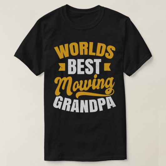 Pap Mowing Shirt Worlds Best Mowing Grandpa Gift (Design voorkant)