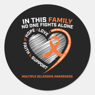 Pap MS Multiple Sclerose Mama MS Awareness Ronde Sticker