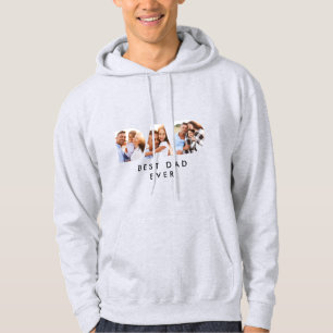 Pap multi-foto modern tipografiecadeau hoodie