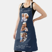 Pap multi-foto moderne typografie blauw schort (Insitu)