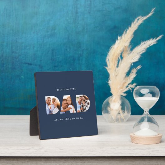 Pap multi-foto typografie blauw-modern fotoplaat (Insitu)