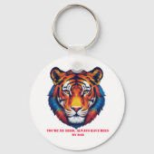 Pap, My Hero – Fierce Tiger Head Acryl Sleutelhang Sleutelhanger (Achterkant)