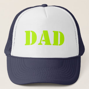 Pap neon-groene moderne typografie cool trucker pet