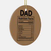 Pap Nutrition Feit Beste pap op vaderdag Keramisch Ornament (Rechts)