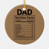 Pap Nutrition Feit Beste pap op vaderdag Keramisch Ornament (Voorkant)