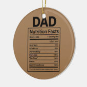 Pap Nutrition Feit Beste pap op vaderdag Keramisch Ornament (Links)