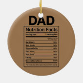 Pap Nutrition Feit Beste pap op vaderdag Keramisch Ornament (Achterkant)