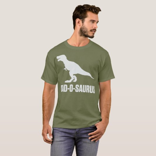 Pap-O-Saurus Dinosaur Birthday Gift for Father T-shirt (Voorkant volledig)