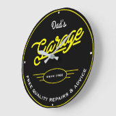 Pap of elke andere naam Garage Retro Yellow en Slo Grote Klok (Hoek)