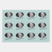 Pap om Ultrasound foto eerste Vaderdag Inpakpapier Vel (Voorkant 2)