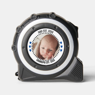 Pap / Opa est. jaren foto toevoegen zwart blauw Rolmaat