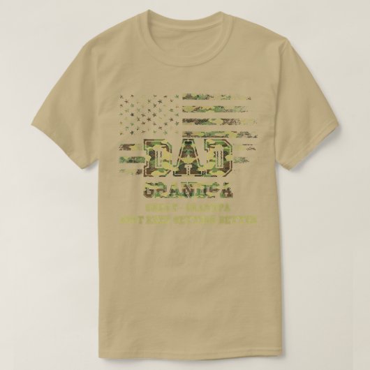 Pap opa Grote opa blijft maar beter T-shirt (Design voorkant)