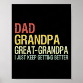 Pap Opa Grote Opa Grappige Vaders Dag Opa Poster (Voorkant)