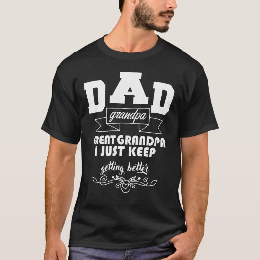 Pap Opa Grote Opa Vaders Dag Last Minute T-shirt (Voorkant)