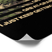 Pap Opa Opa Camo Vlag Vaders Opa Poster (Hoek)