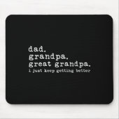 Pap Opa Opa Grappige Vaders Dag Geweldig Muismat (Voorkant)