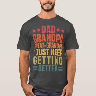 Pap Opa Opa Opa Vaderdag T-shirt
