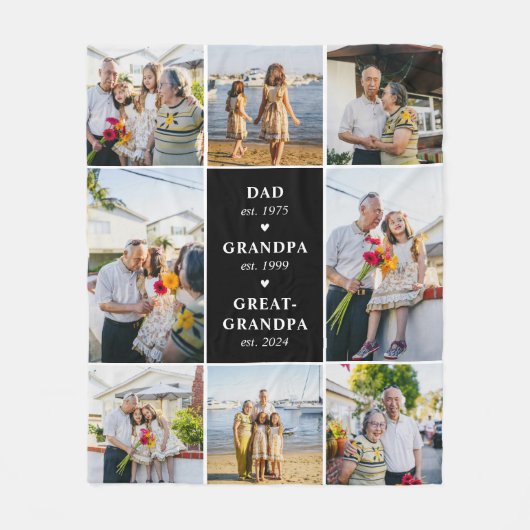 Pap, opa, overgrootvader gevestigd deken (Voorkant)