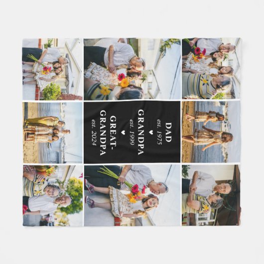 Pap, opa, overgrootvader gevestigd deken (Voorkant (Horizontaal))