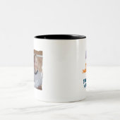 Pap Overachiever Daarom heb ik een grappige tweeli Tweekleurige Koffiemok (Center)