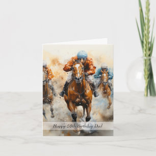 Pap Paardenrennen 58ste verjaardag Kaart