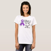 Pap Paarse lint - Pancreaskanker T-shirt (Voorkant volledig)