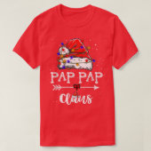 Pap Pap Claus Christmas Light Pajama Family Matchi T-shirt (Design voorkant)
