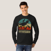 Pap Pap Dinosaur T Rex Pap Papsaurus 4 Kinder fami T-shirt (Voorkant volledig)