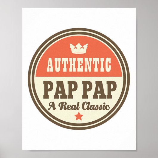 Pap Pap Opa Pappap Vaders Dag T-shirt Poster (Voorkant)