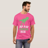 Pap-Pap-Saurus Rex Dino dinosaurus Pappapsaurus Fu T-shirt (Voorkant volledig)