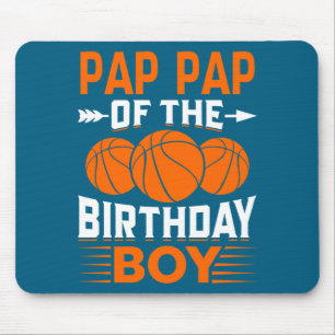 Pap pap van de jarige basketball t shirt  muismat