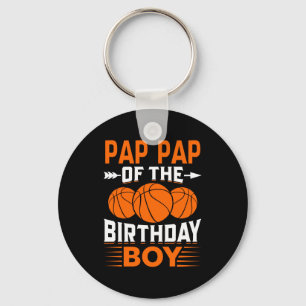 Pap pap van de jarige basketball t shirt sleutelhanger