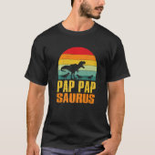Pap Papsaurus Rex Dinosaur Pap Pap Saurus Family M T-shirt (Voorkant)