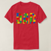 Pap Parent Brick Master Builder Building Blocks Se T-shirt (Design voorkant)