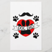 Pap Paw en rode harttekening Briefpapier (Voorkant)