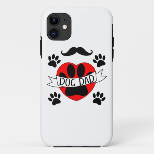 Pap Paw en rode harttekening Case-Mate iPhone Case (Achterkant)