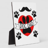 Pap Paw en rode harttekening Fotoplaat (Zijkant)