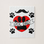 Pap Paw en rode harttekening Legpuzzel (Verticaal)