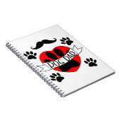 Pap Paw en rode harttekening Notitieboek (Rechterzijde)