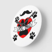 Pap Paw en rode harttekening Ronde Klok (Hoek)