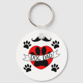 Pap Paw en rode harttekening Sleutelhanger (Voorkant)