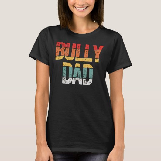 Pap Pitbull Dog Dad T-shirt (Voorkant)