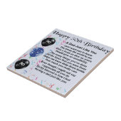 Pap Poem 50th Birthday Tegeltje (Zijkant)