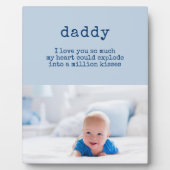 Pap Poem en Custom Baby Photo Fotoplaat (Voorkant)