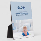 Pap Poem en Custom Baby Photo Fotoplaat (Zijkant)