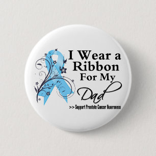 Pap Prostate Cancer Ribbon Ronde Button 5,7 Cm