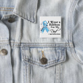Pap Prostate Cancer Ribbon Vierkante Button 5,1 Cm (In situ)